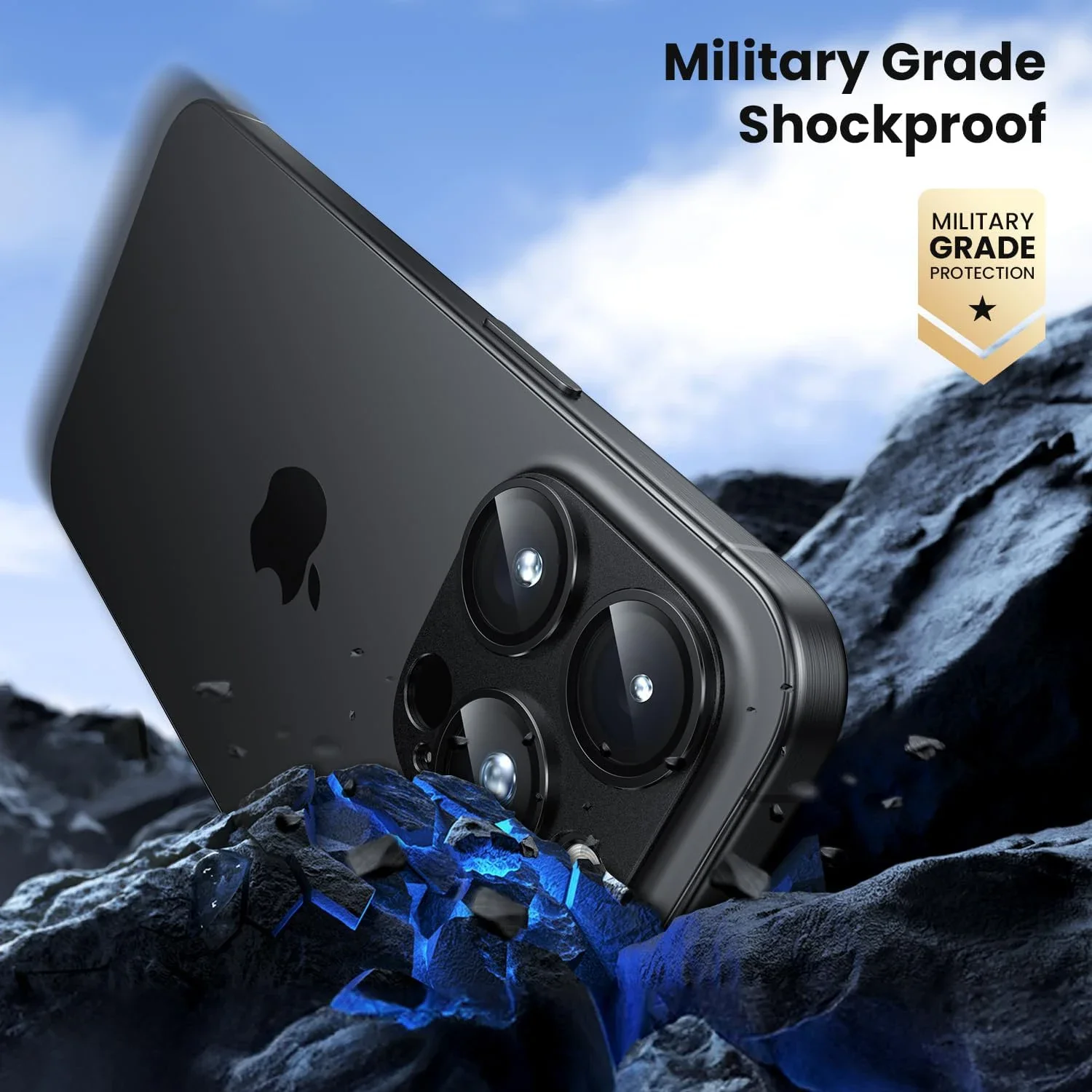 غطاء حماية لعدسة الكاميرا من الزجاج المقسى المعدني لهاتف آيفون 16 برو ماكس 15 بلس 14 15Pro 14Pro 16pro ملحقات الهاتف