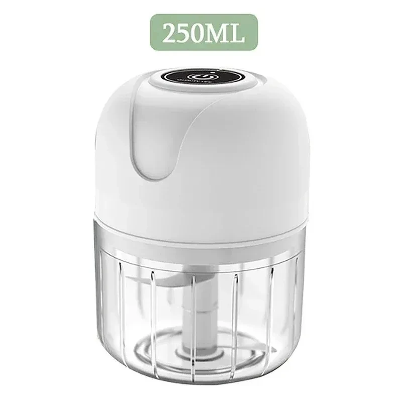 Tritatutto per aglio elettrico ricaricabile USB tritacarne portatile 250ML tritatutto per alimenti robot frullatore tritatutto per verdure alla vaniglia