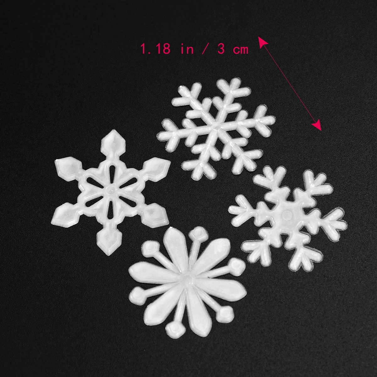 

50Pcs 3D Snowflake Wall Stickers Glow in Dark Fluorescent Luminous Christmas Home Room Holiday Decoration Decals