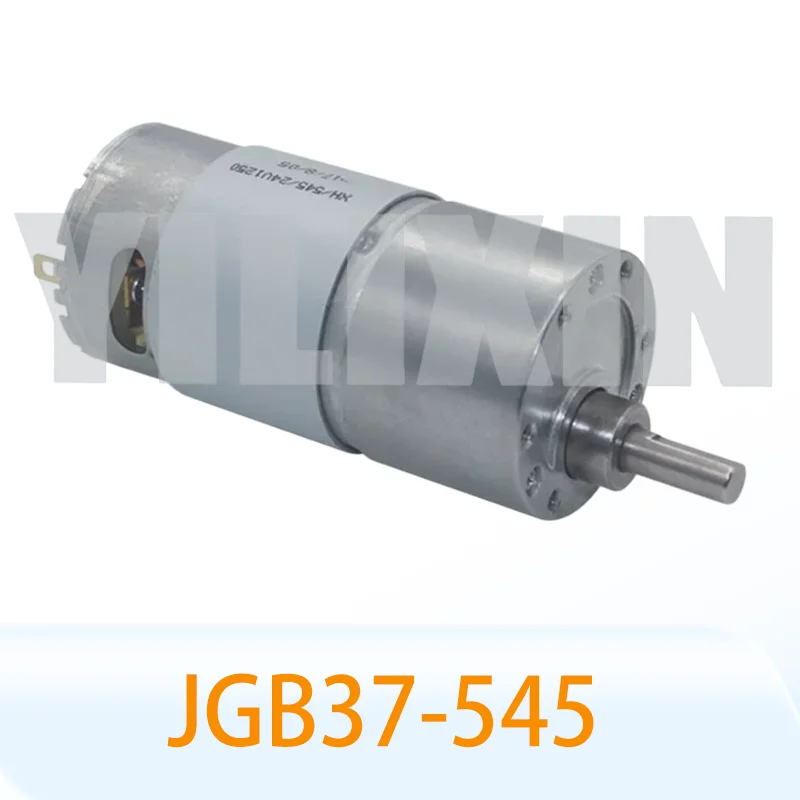 Without Bracket JGB37-545 DC 24V 8/12/23/37/47/70/110/200/330/625/1000RPM High Torque All Metal Gear Box Electric Motor view 2