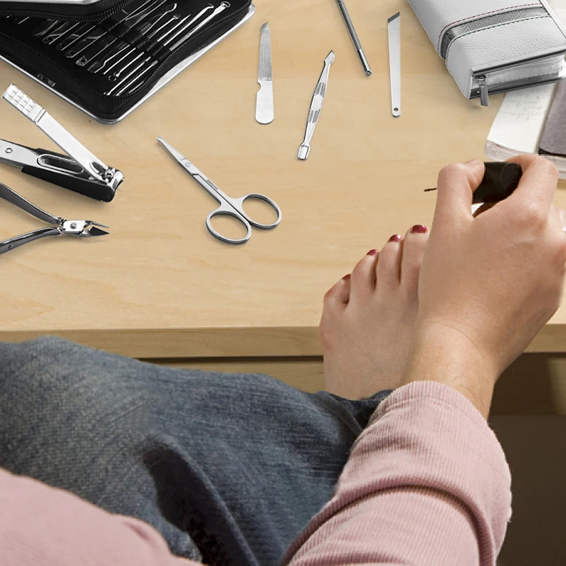 Professionelles Nagelknipser-Maniküre-Set, hochwertiger Nagelknipser aus Edelstahl, Schere, Nagelhautzange, Nagelwerkzeug-Set