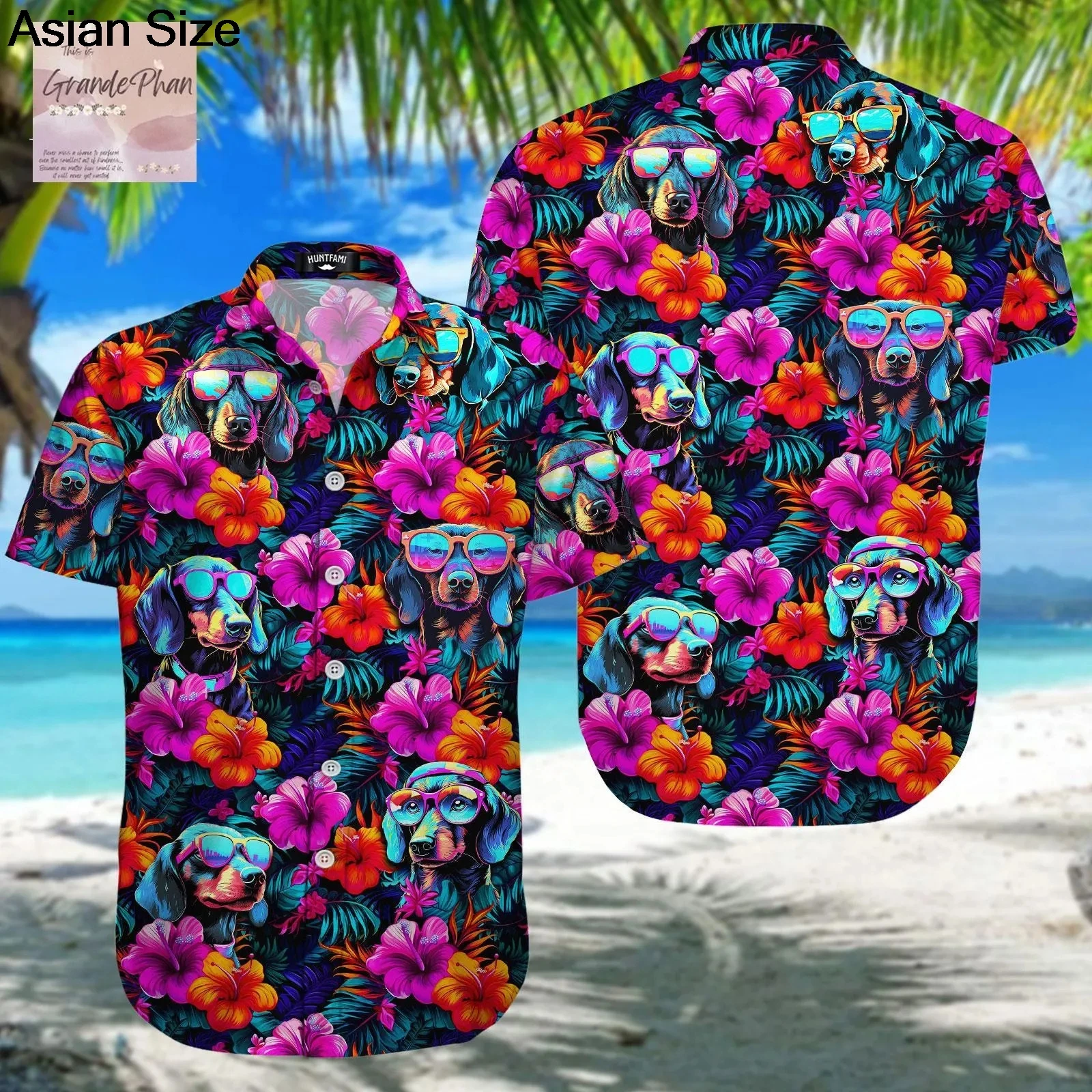 

2025 Dachshund Button Shirt Dog Lover Hawaii Shirt Dog Gifts For Owners Summer Button Up Shirts Dog Lover Gifts Women Blouses