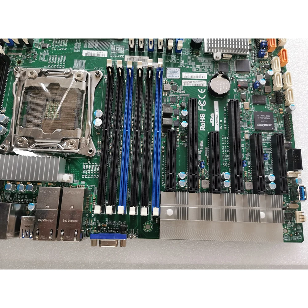 Server Motherboard For Supermicro For X10DRI-T4+ X99 C612 E5 V3 V4 Fully Tested Good Quality