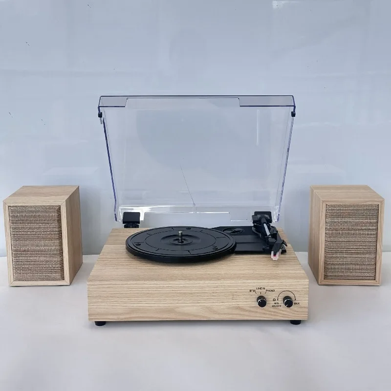 سجل فينيل ريترو، فونوغراف، مكبر صوت بلوتوث، تجويف صوت مستقل، جو غرفة المعيشة، زخرفة