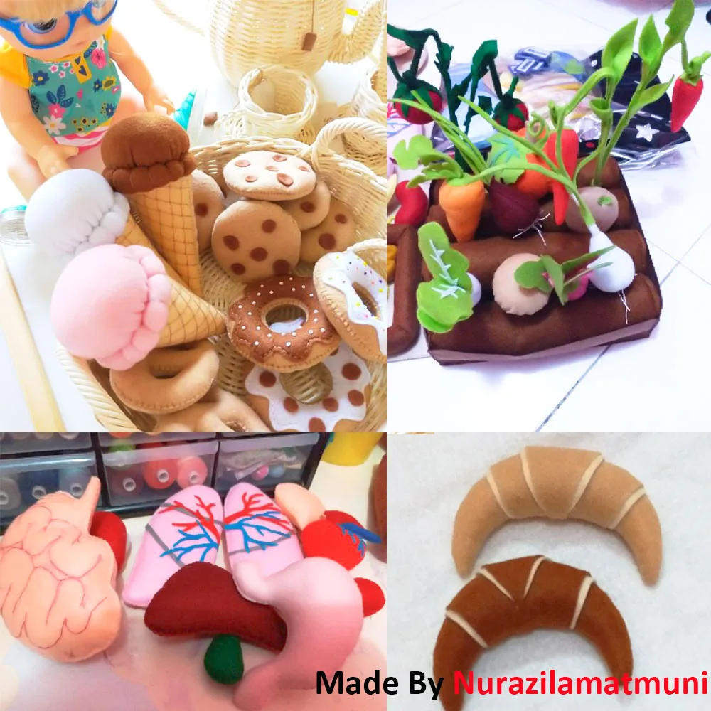 قماش ناعم اللباد تصنعه بنفسك ، دمى خياطة يدوية الصنع ، إكسسوارات مشغولات الكريسماس ، غير منسوج ، هدية عيد الأطفال ، مواد سميكة