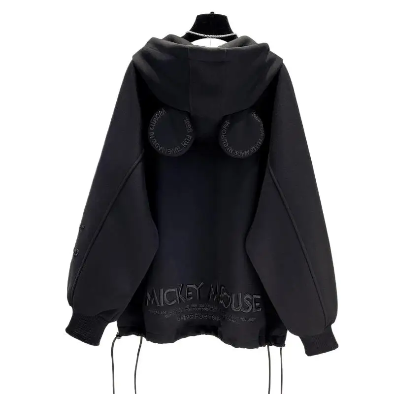 New Womens clothes Top Fashion Autumn Cotton Loose O-neck Ins Casual Cartoon Sweatshirts Embroidery Long Sleeve Hoodies