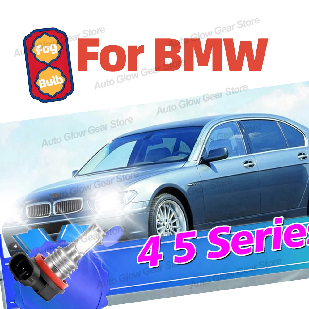 2x For BMW 4 Series F32 Coupé F33 Convertible F36 Gran Coupé 5 Series E39 LED Fog Lamps H8 H11 Car Bulbs 6000K Driving Lights