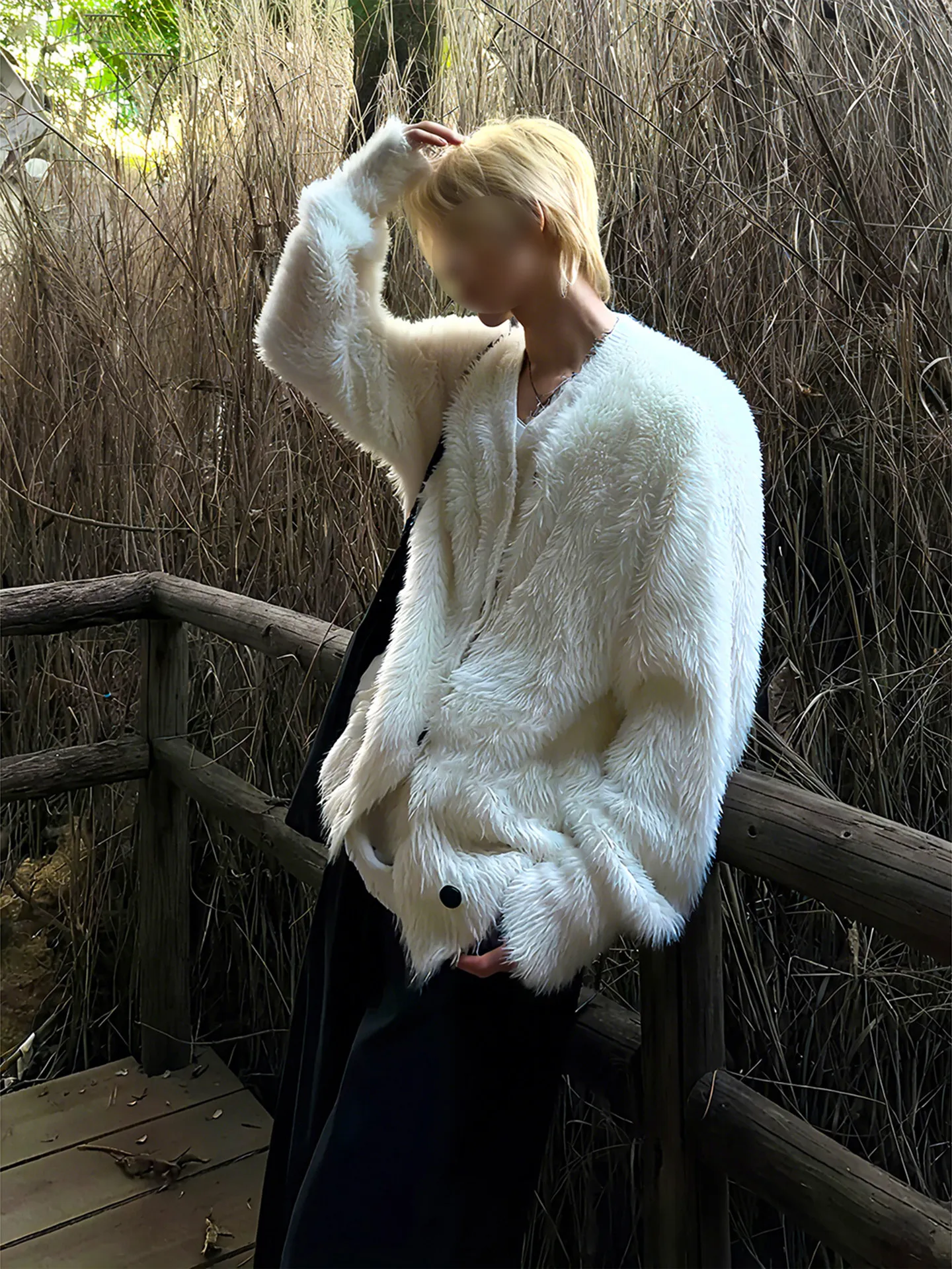 

Fur Collar Yellow Pullovers Mens High-Necked Zipneck Adjustable Weather Multiple Seasonal Versatile Multifunctional Protection