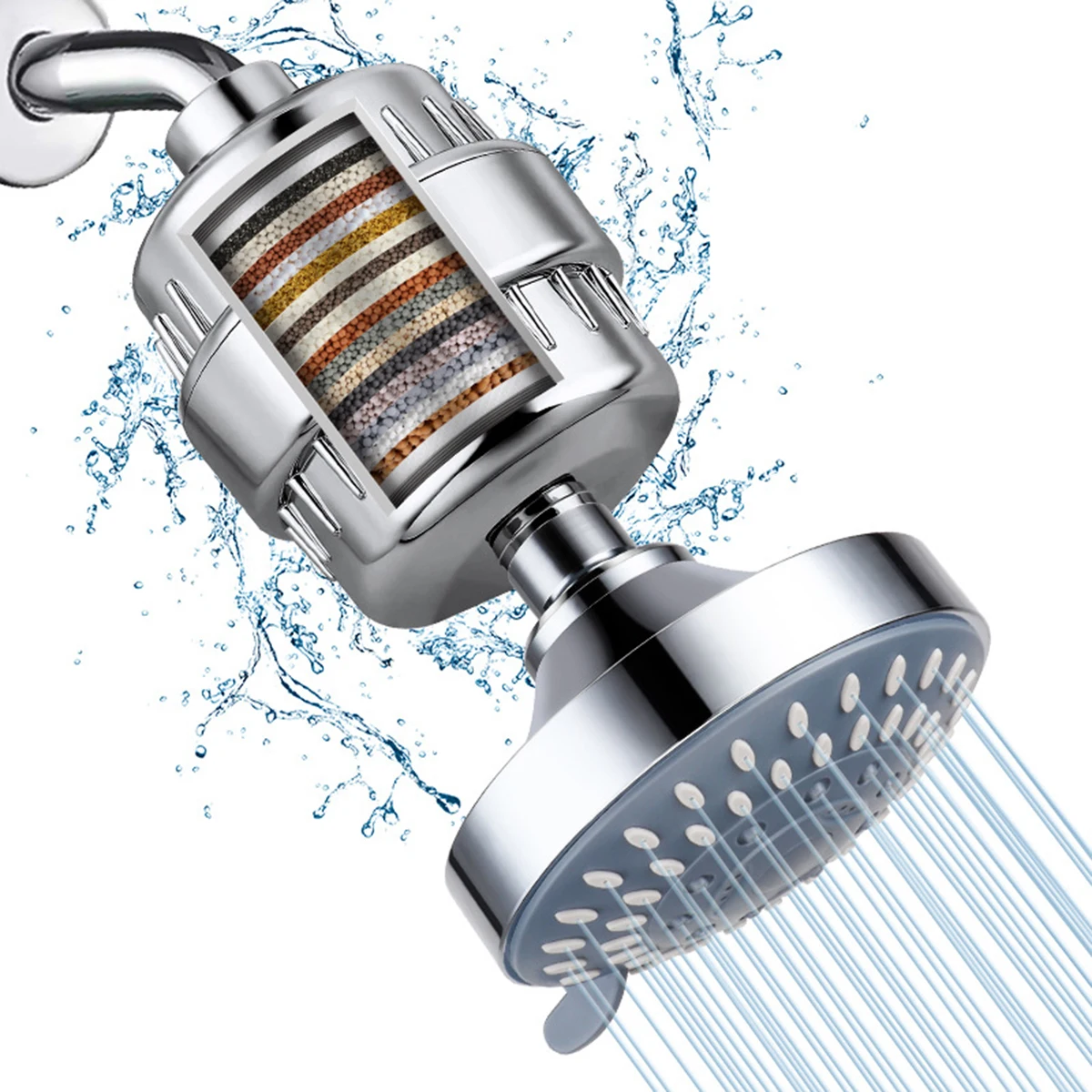 

1Pcs Useful 20 Stage Shower Hard Water Purification Filter Showerhead Activated Carbon Water Purifier Chlorine Removal
