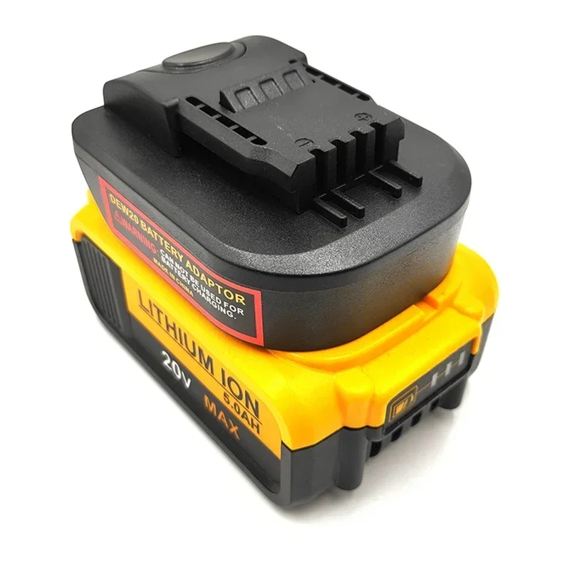 For DeWalt/Makita/Milwaukee/Devon Batteries For Worx 4 Pin Orange Small Foot Tools DWB18OWL/MWB18OWL/DVB18OWL/MTB18WORX Adapter