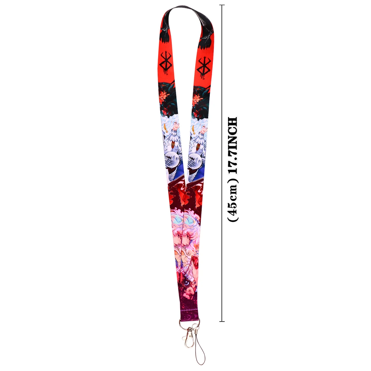 LX1259 Japanese Anime Men Lanyard For Keys ID Credit Bank Card Cover Badge Holder Phone Charm Key Rings Keychain Accessories