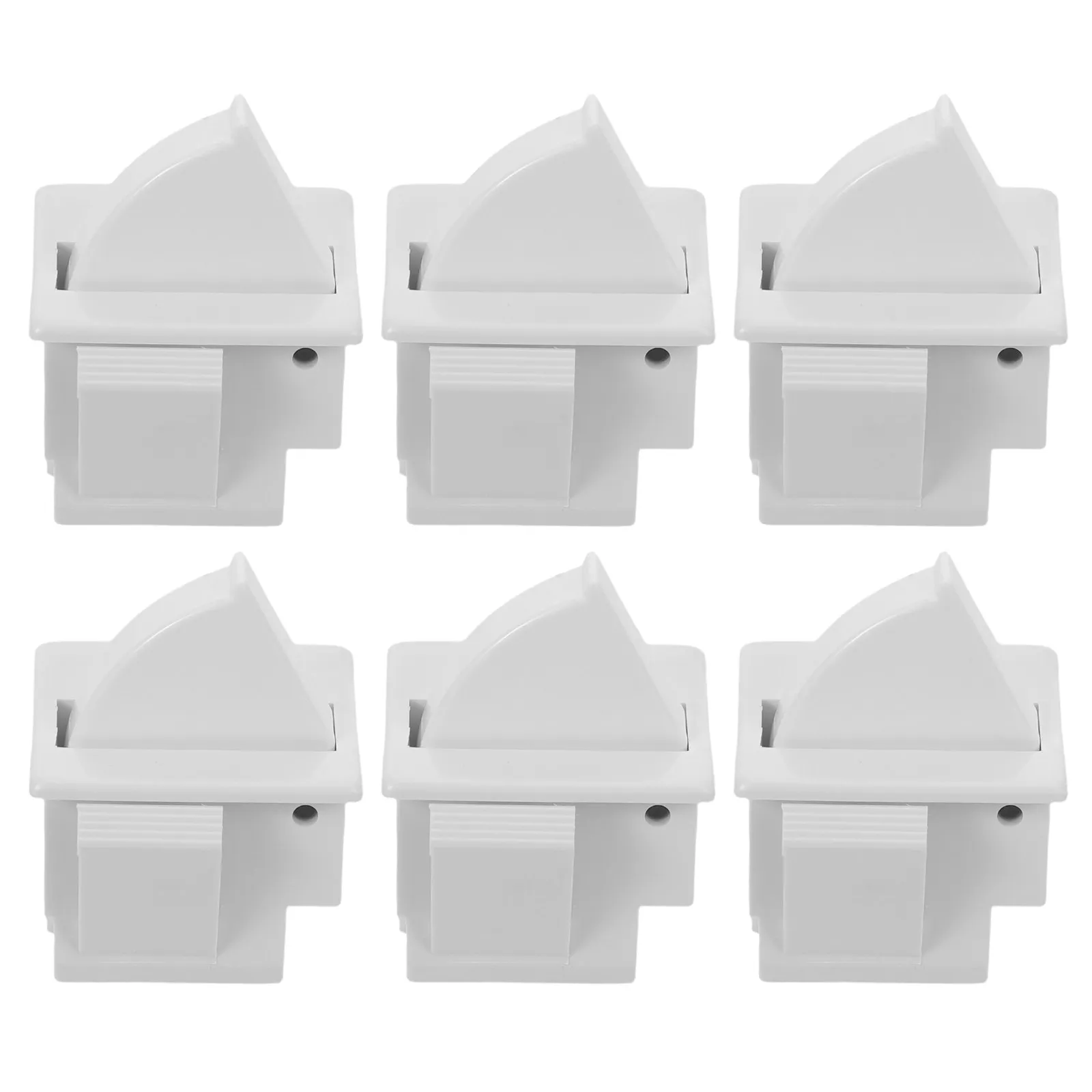 6Pcs Refrigerator Door Light Switch Fan Shaped Push Button Universal Fridge Freezer Light Activation Switch Replacement Easy Fit