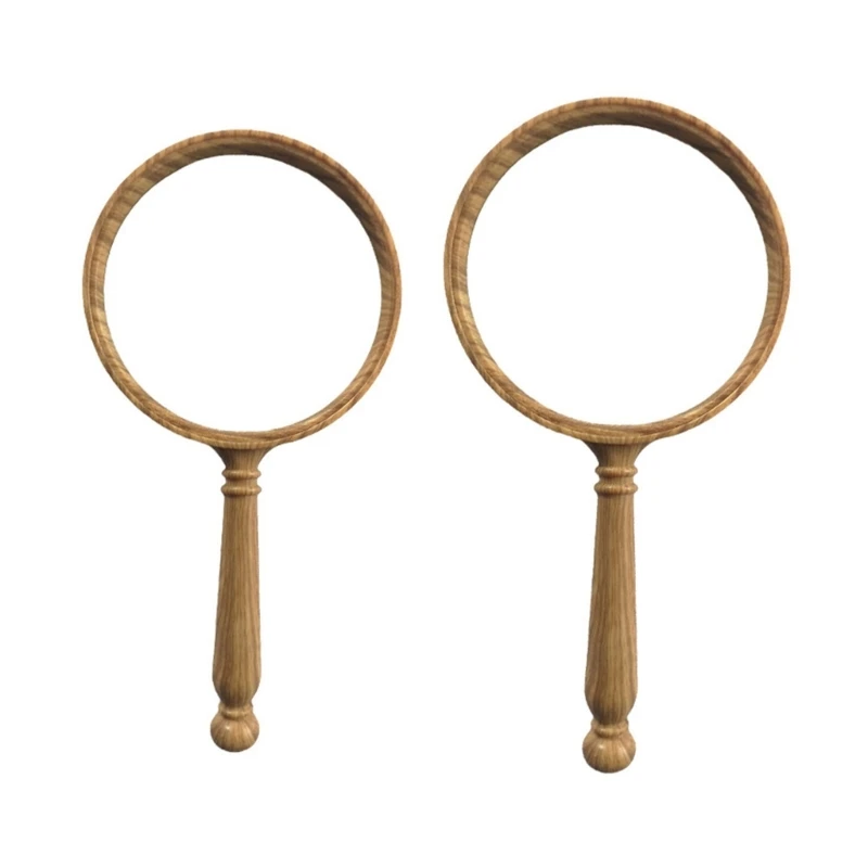 M4YC Ergonomic Retro Design 10X Glass Not Distortion Lens for Senior Gift