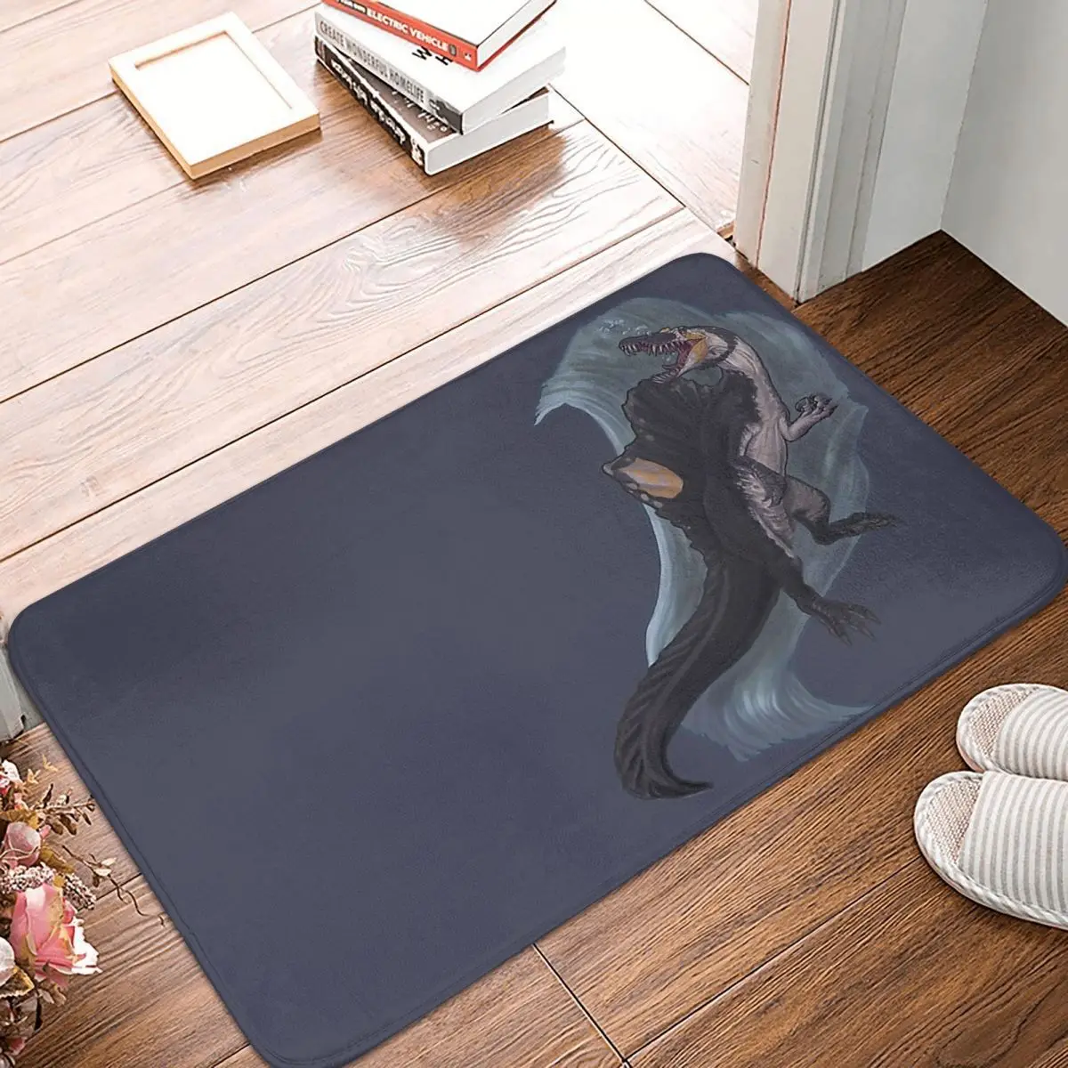 Spinosaurus Aegyptiacus Bathroom Non-Slip Carpet Dinosaur Bedroom Mat Entrance Door Doormat Home Decor Rug