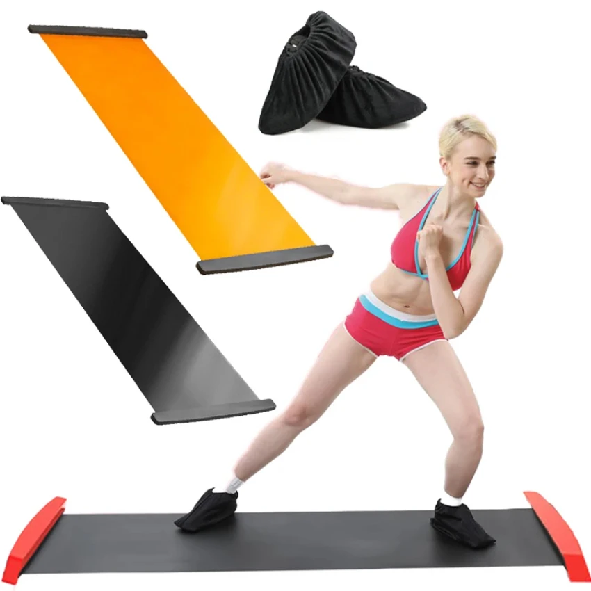 Yoga Exercise Gliding Mat Fitness Skateboard Skating Training Skating Mat Ice Hockey Roller Skating Leg Workout Accessories