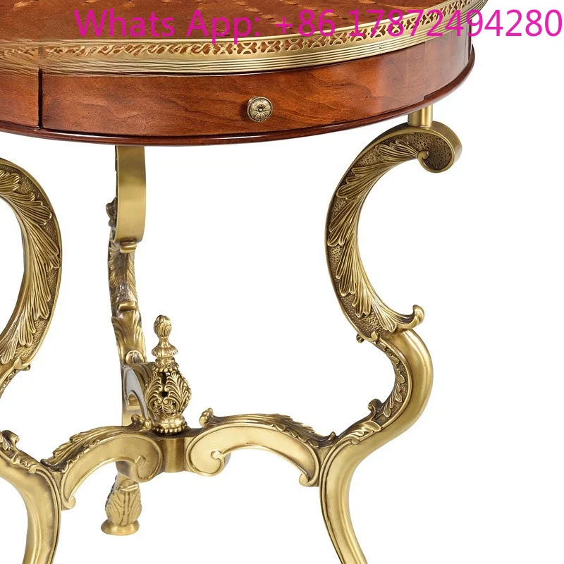 Large Flower Several British Aristocratic Luxury Copper Pieces Round Several Villa Mansion Club Furniture