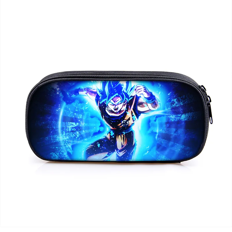 Dragon Ball Anime Son Goku Cartoon Large Capacity Pencil Case Fashion Boys Girls Pen Bags School Student Supplies Stationery Box