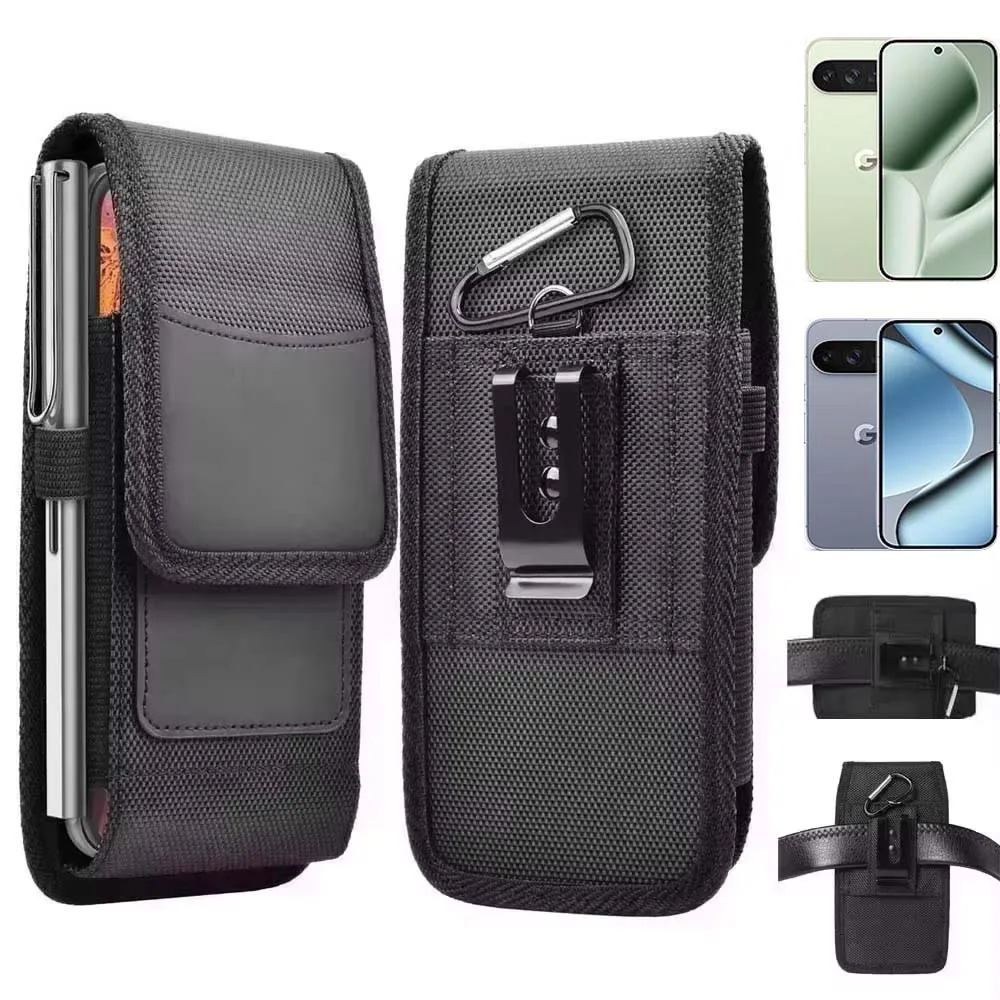 

for Google Pixel 10 Pro XL Waist Pouch Horizontal Vertical Flip Bag Carry Case Card Pocket Belt Loop Buckle Clip