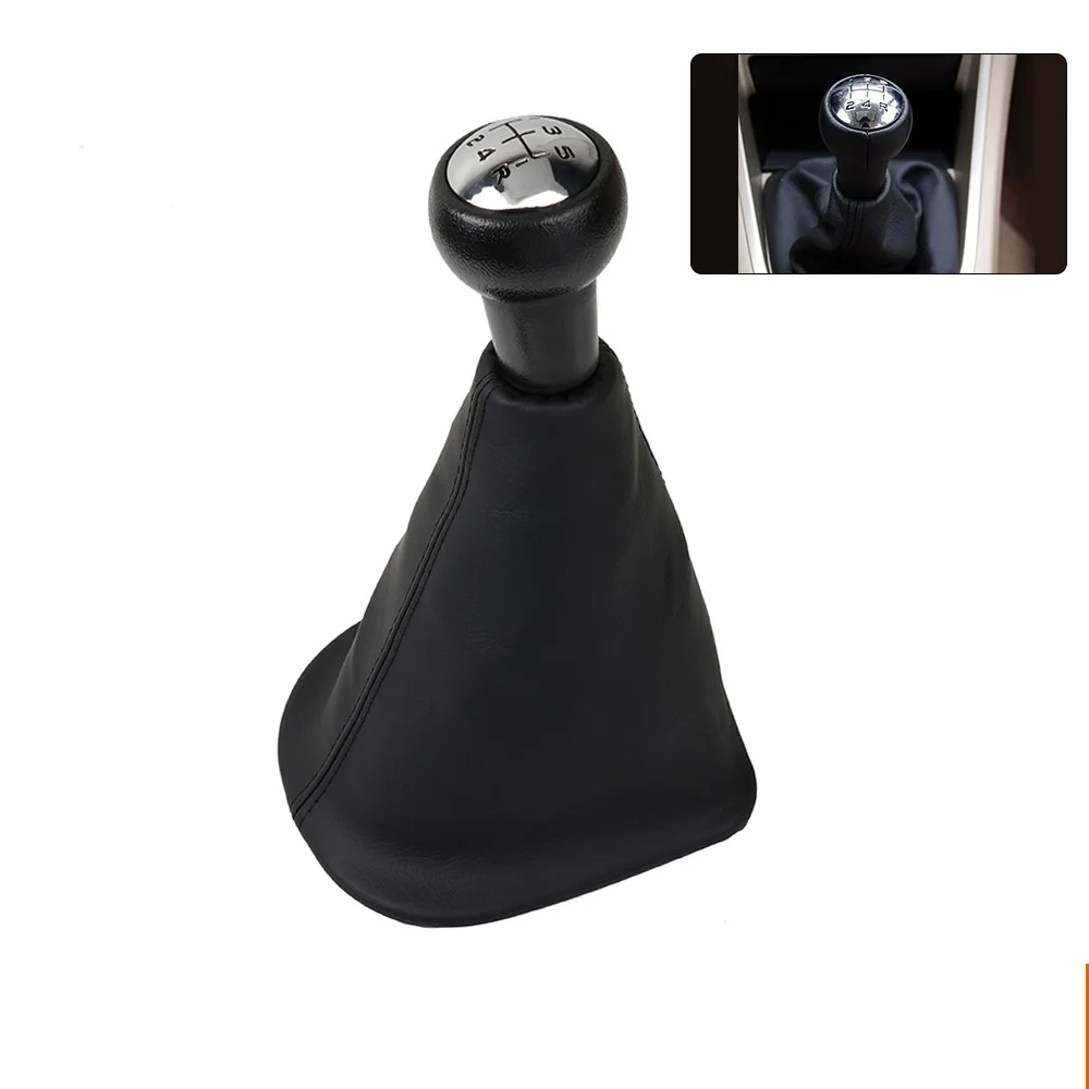 Car Gear Shift Knob Stick Shifter Head Lever 5 Speed Handle AT MT Fit For Peugeot 307 207 406 Citroen C3 C4 C5