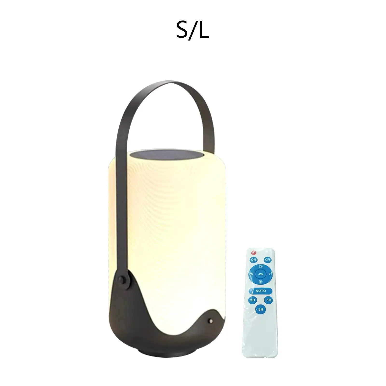 Solar Table Lamp with Handle Charging Hanging Light Solar Lantern Portable Lamp