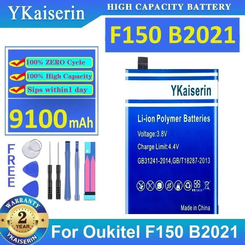 

Mobile Phone Battery Premium Replacement For Oukitel F150 B2021 9100Mah