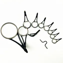 NooNRoo Stainless Steel Ring Guide Set  Spinning Fishing Rod Repair Guide Set 11Pcs/ Bag