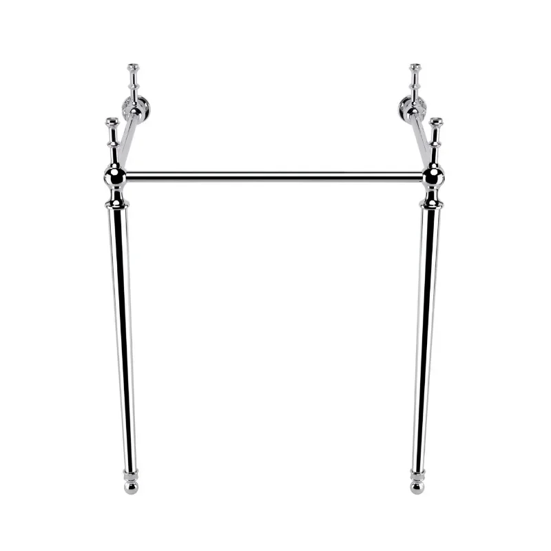 Brand New Victorian Brass Gold Vertical Washbasin Set with Bathroom Sink Rack