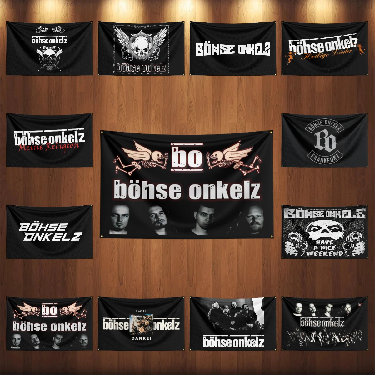 90*150cm Bohse Onkelz Böhse Ger Heavy Rock Band Flag Polyester Printed Home or Bedroom Decoration Banner   5.0  1 Review  ౹  16