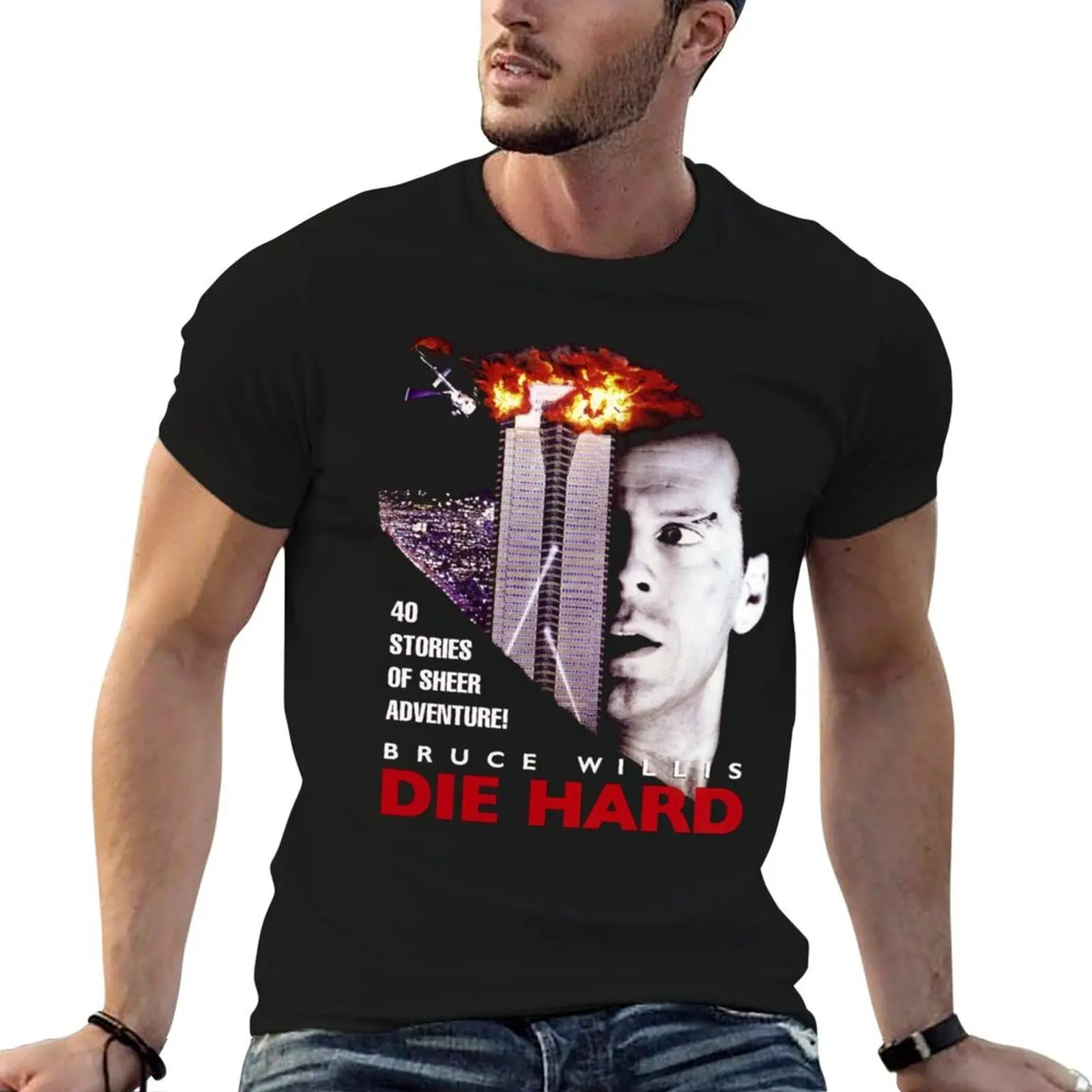 

DIE HARD (Only works with black) T-Shirt t shirts for man cotton man t shirt cotton high quality T-Shirt
