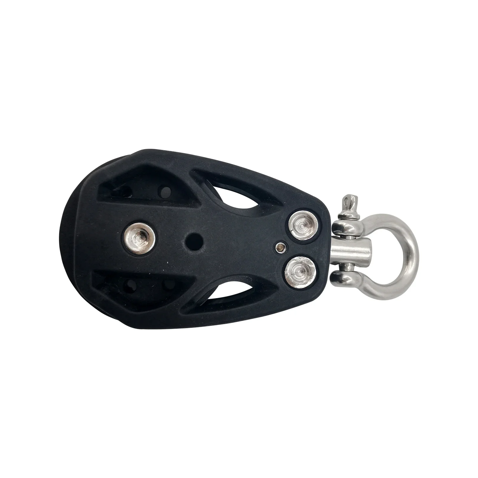 STLF ISURE MARINE Black Nylon Pulleys, Heavy-duty Nylon Rotating Pulleys, Marine and Yacht Hardware Accessories