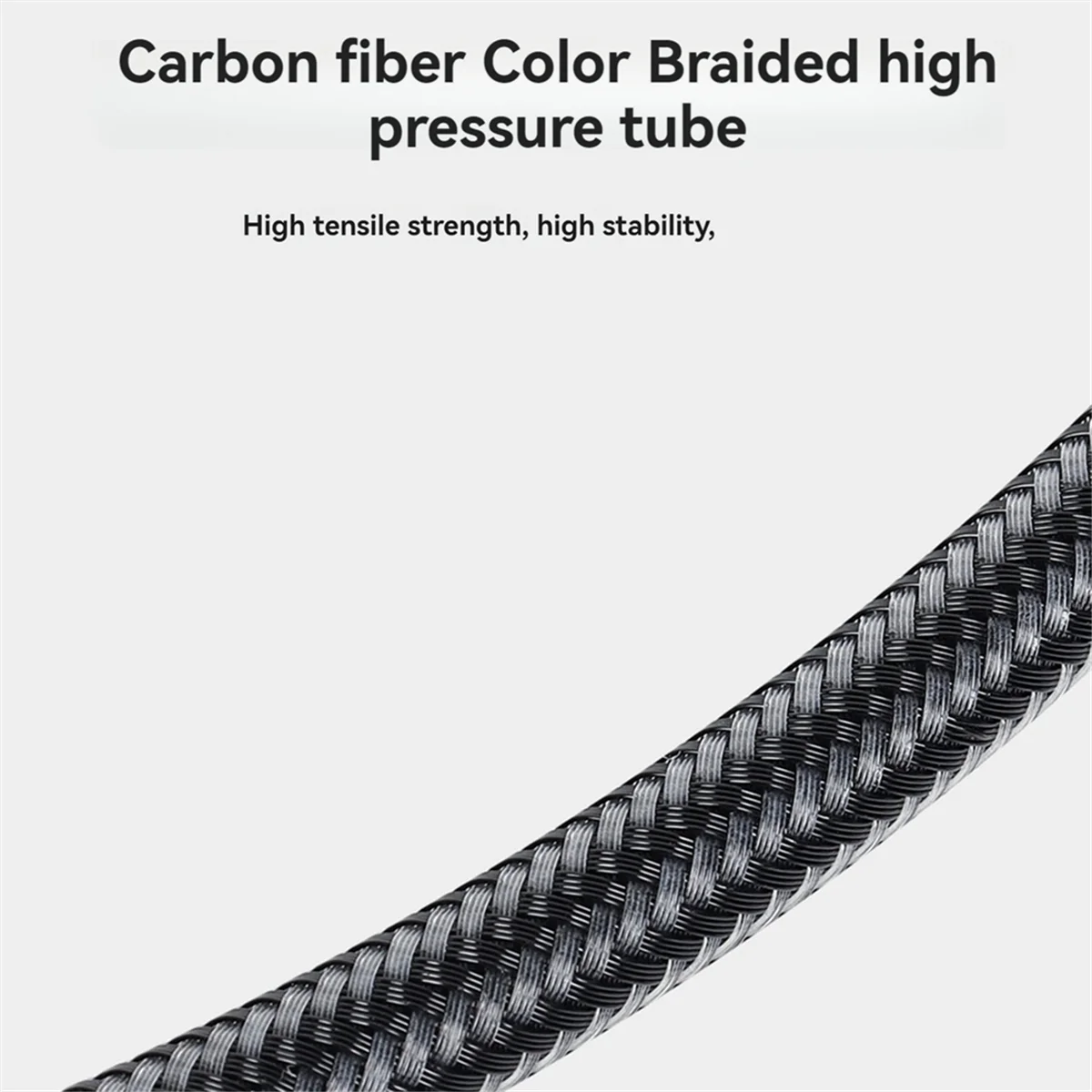 خرطوم منظم الضغط العالي للغوص، خرطوم احترافي منسوج مرن وآمن للغوص، خرطوم عالي الضغط 80 سم غني