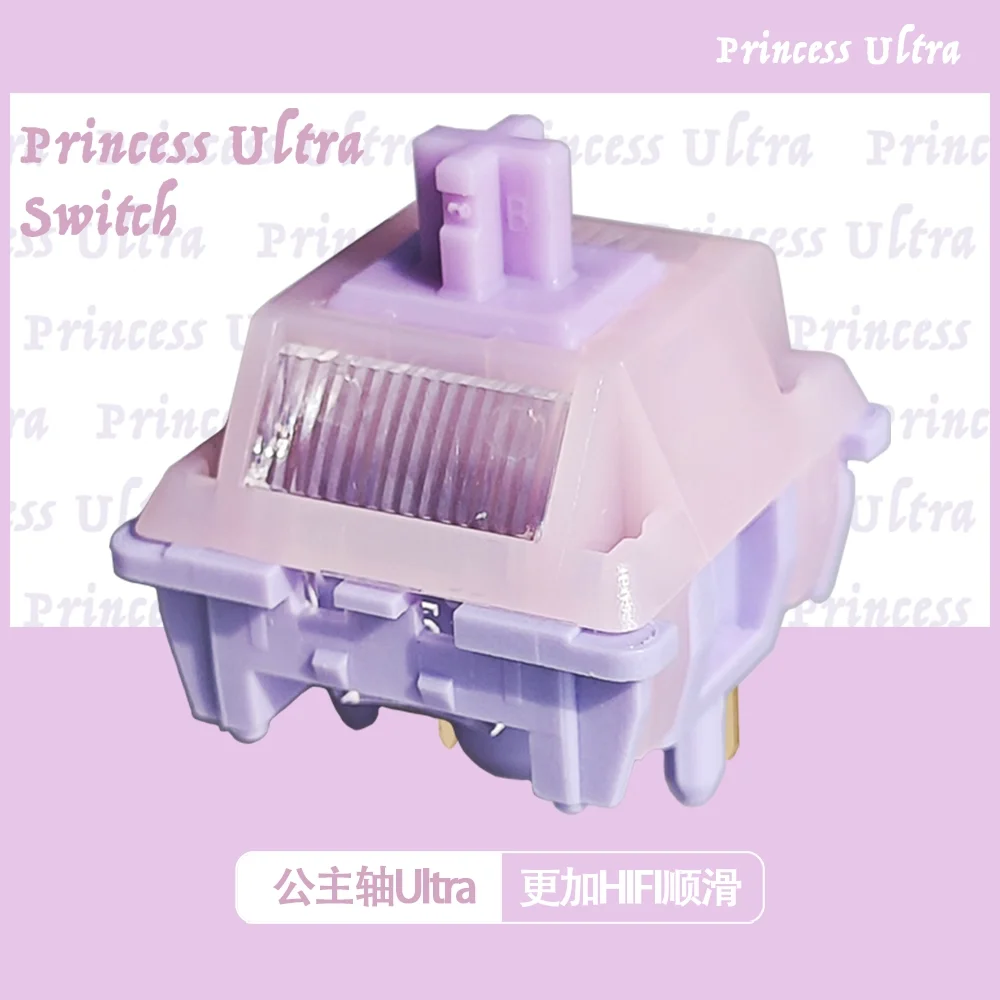 MMD Princess Switch V5  Ultra Linear Tactile Feel 5Pins 38/45/53/48/60g HIFI Sound Mechanical Keyboard Switches DIY