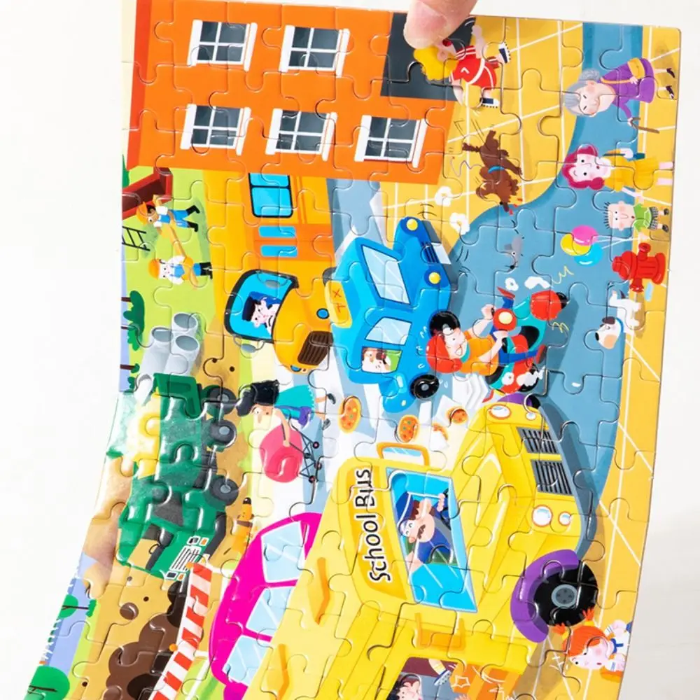 

Panda Puzzle Forest Animals Elephant Home Decor Cartoon Animal Jigsaw DIY Building Block Numbers Jigsaw Puzzle