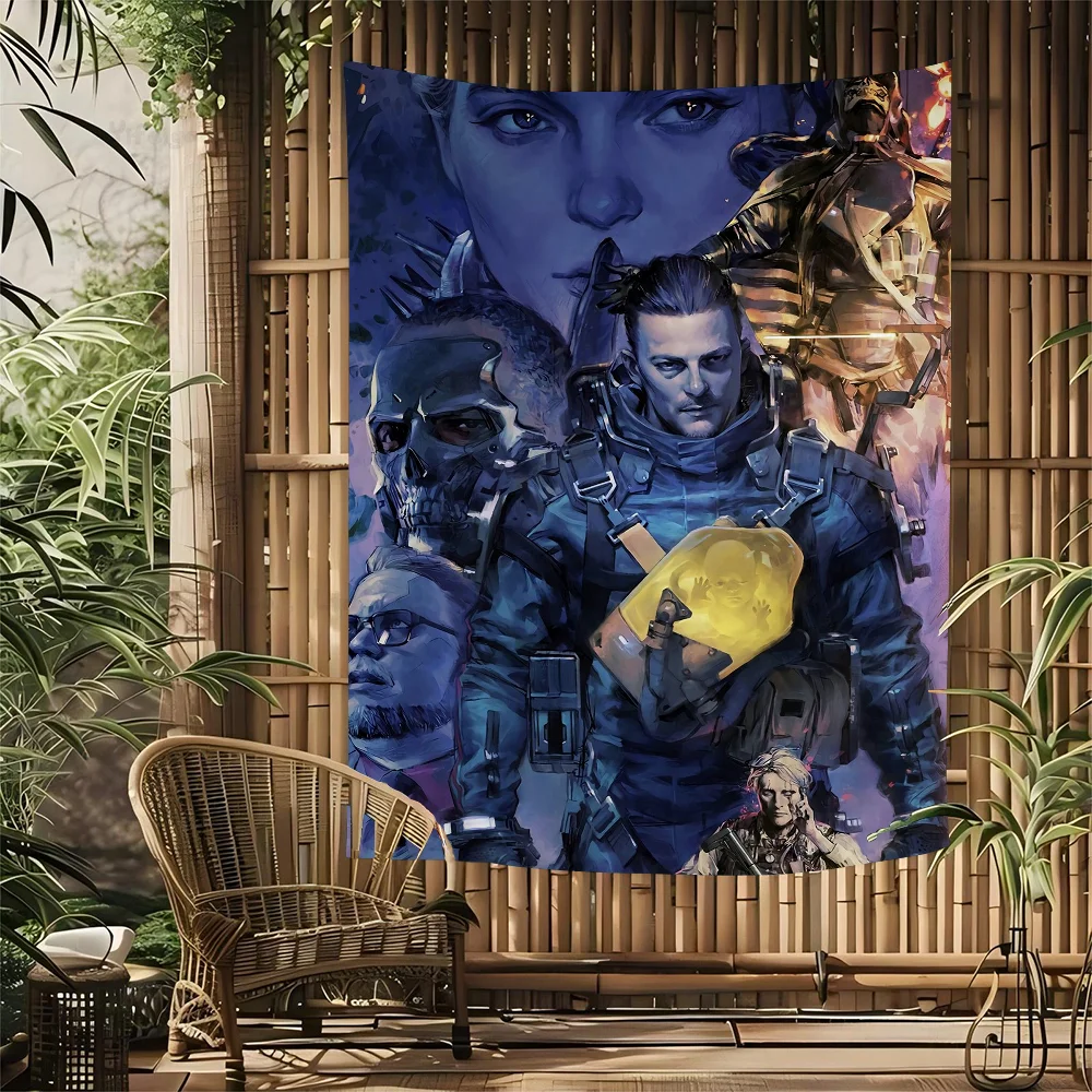 Game TV Death Stranding DIY Wall Tapestry Hanging Tarot Hippie Wall Rugs Dorm INS Home Decor