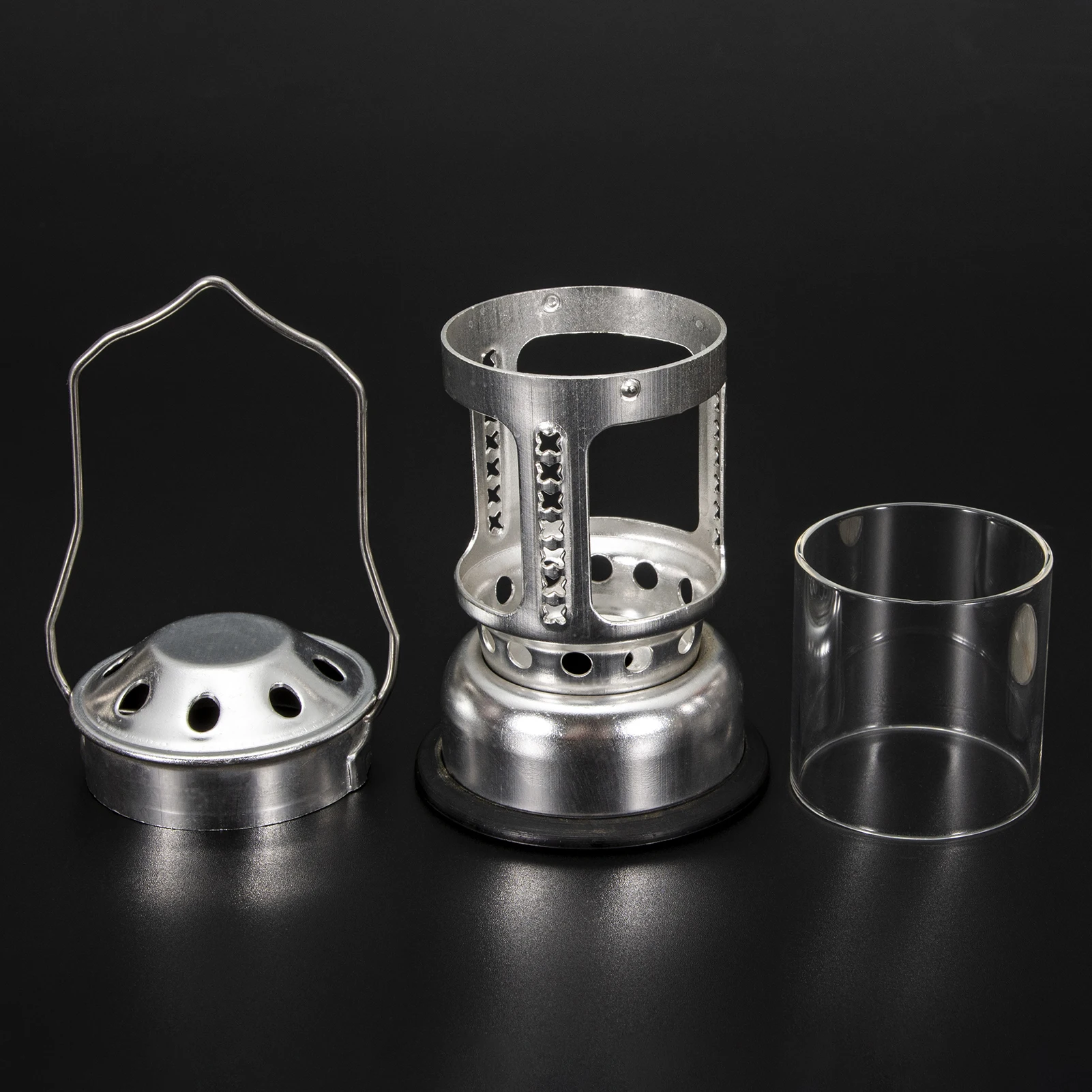 Portable Candle Lantern Night Fishing Hanging Outdoor Camping Aluminium Alloy Candle Lamp