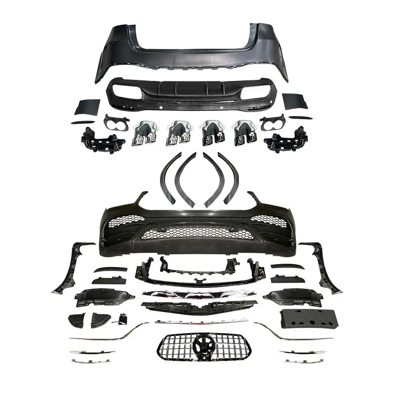 

Car Accessories Body Kits for 2020 GLE W167 Upgrade GLE53 Front Rear Car Bumpers With Grills
