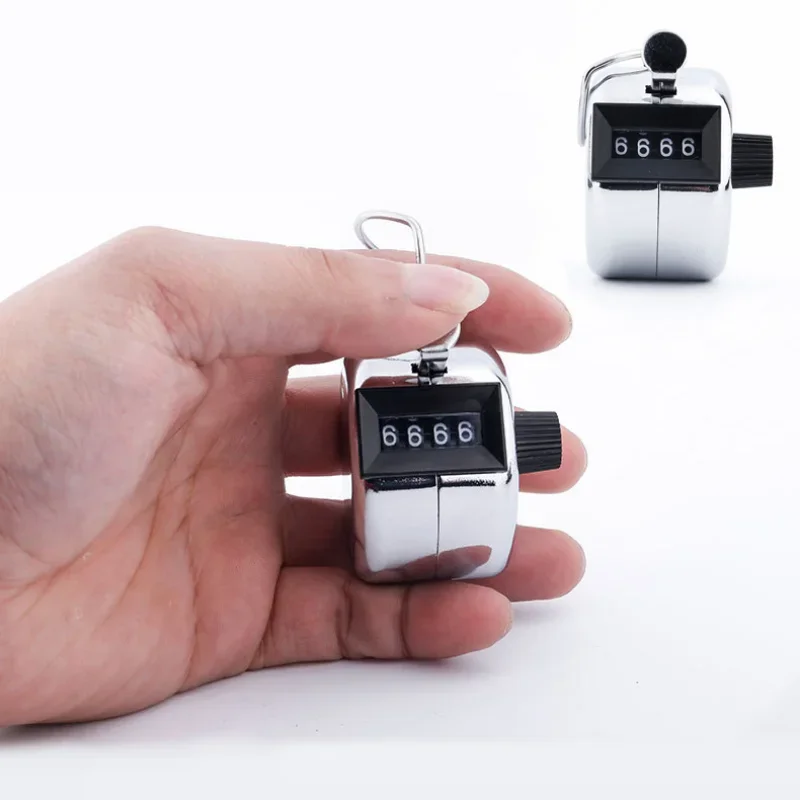 4 Digit Number Mini Hand Held Tally Counter Digital Golf Clicker Manual Training Counting Max 9999 Counter