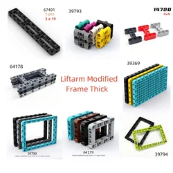 Buildings Blocks 67491 64178 64179 39794 39790 39793 14720 39693 Liftarm Modified Frame Thick Open Center Parts EV3 DIY Toy