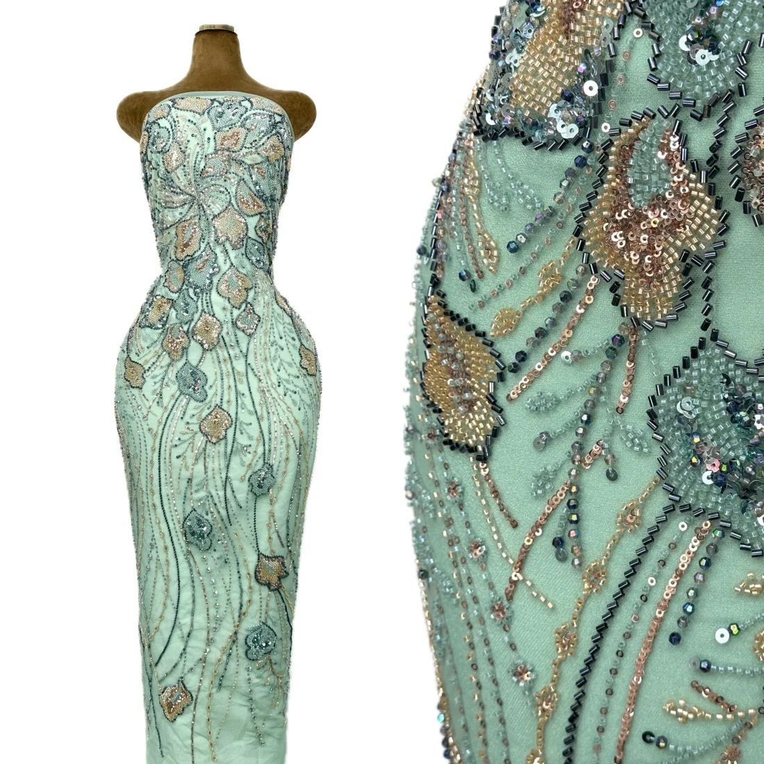 

New African Groom Sequins Lace Fabric 2026 High Quality French Tulle Lace Nigerian Beaded Net Lace Fabric For Woman Party Dress