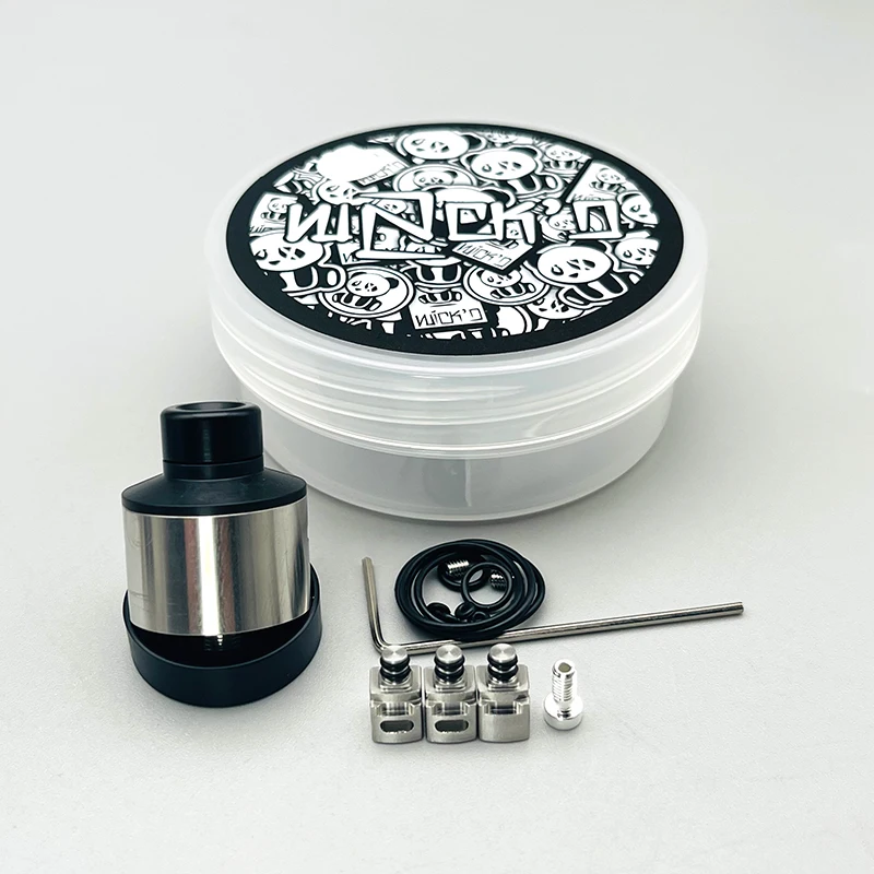 DSX w2ckd Style RDA 22mm atomizzatore Single Coil 316ss con BF Pin flusso d'aria aspirazione regolabile ricostruibile Vape mtl tank Tank