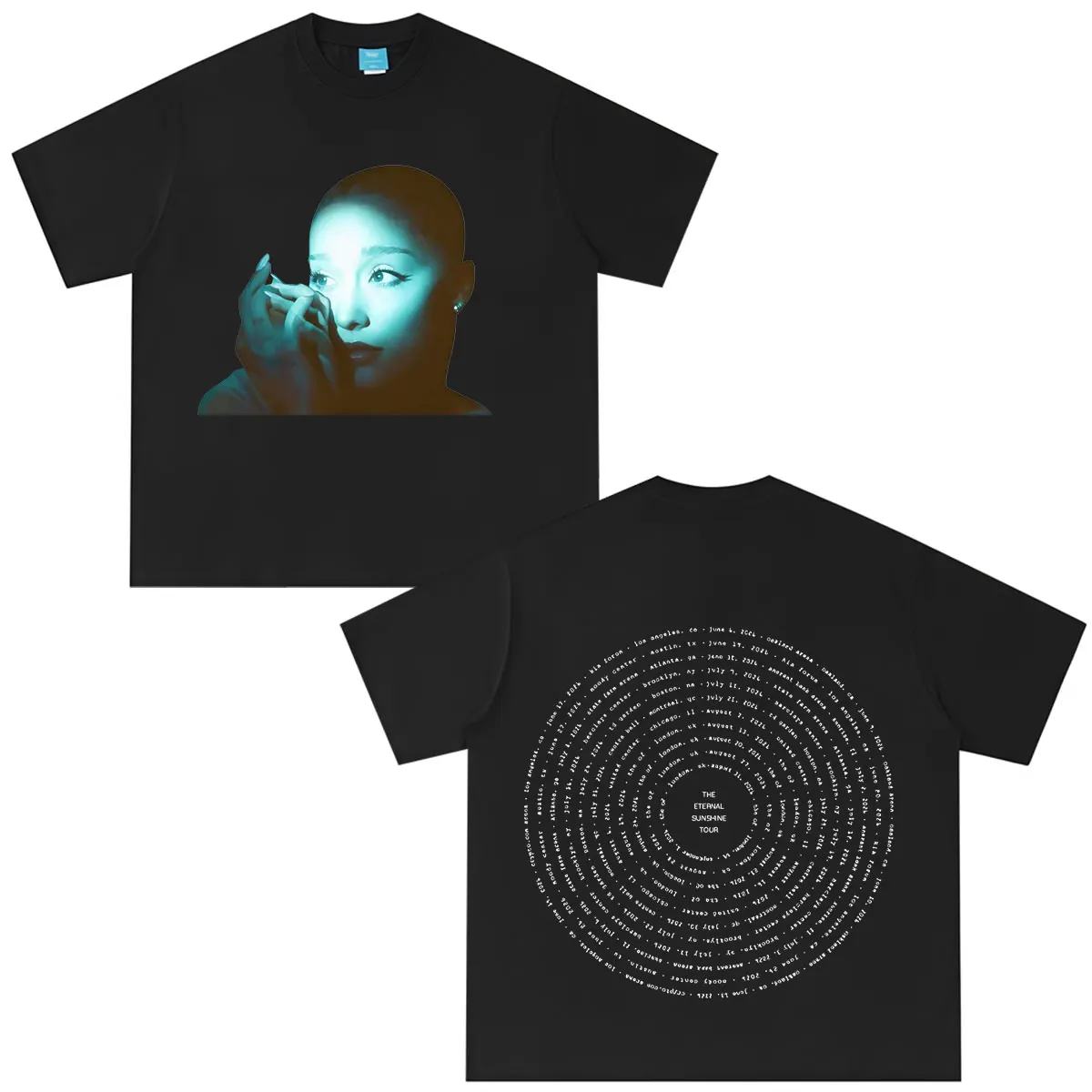 Ariana Grande Eternal Sunshine Tour 2026 Graphic T Shirt Men Women Fashion T-shirt Cotton Summer Aesthetic Trend T-shirts Tops