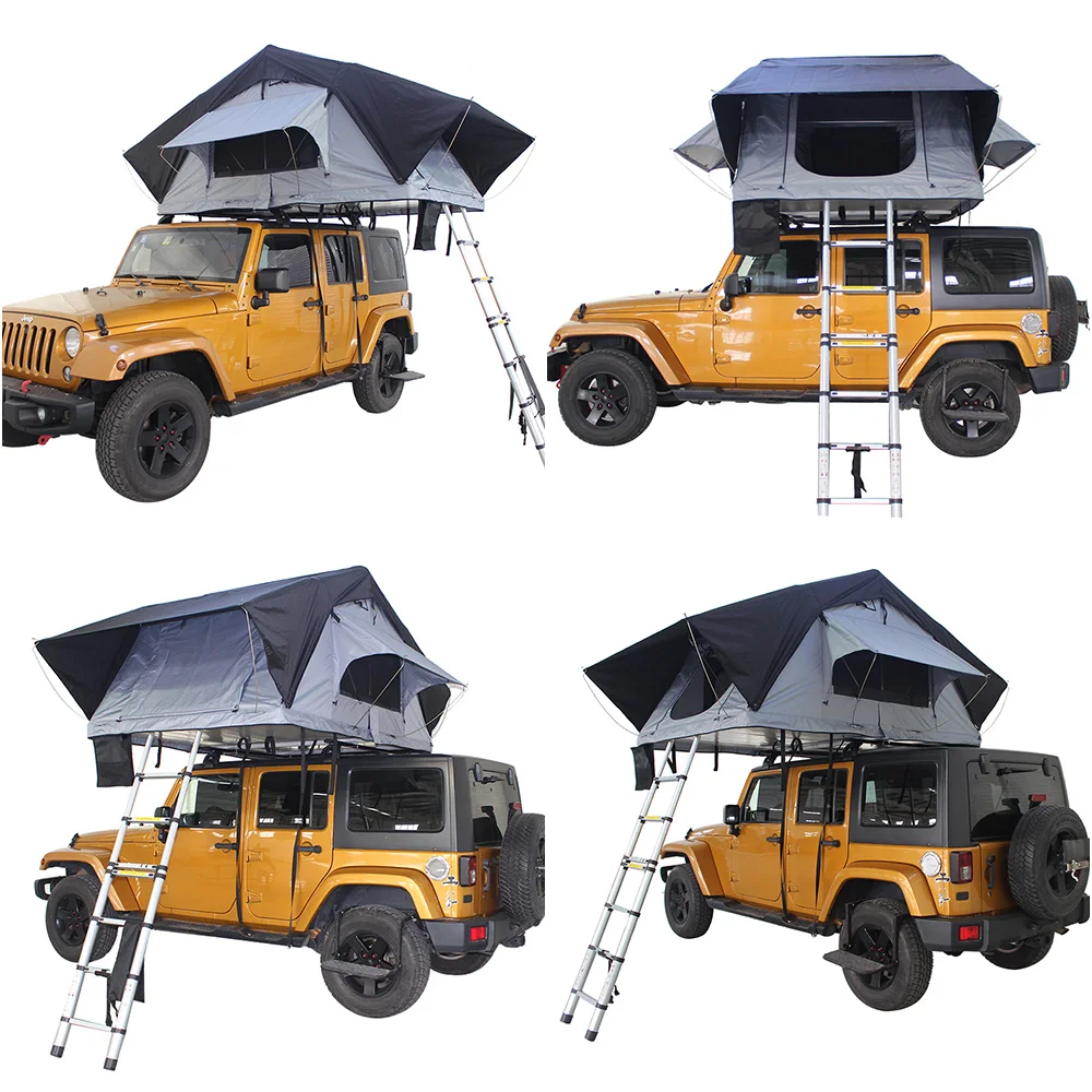 High-density Foam Mattress with Washable Cover 3-4 Person Inflatable 4x4 Offroad Vehicle Soft Camping Roof Top Tent