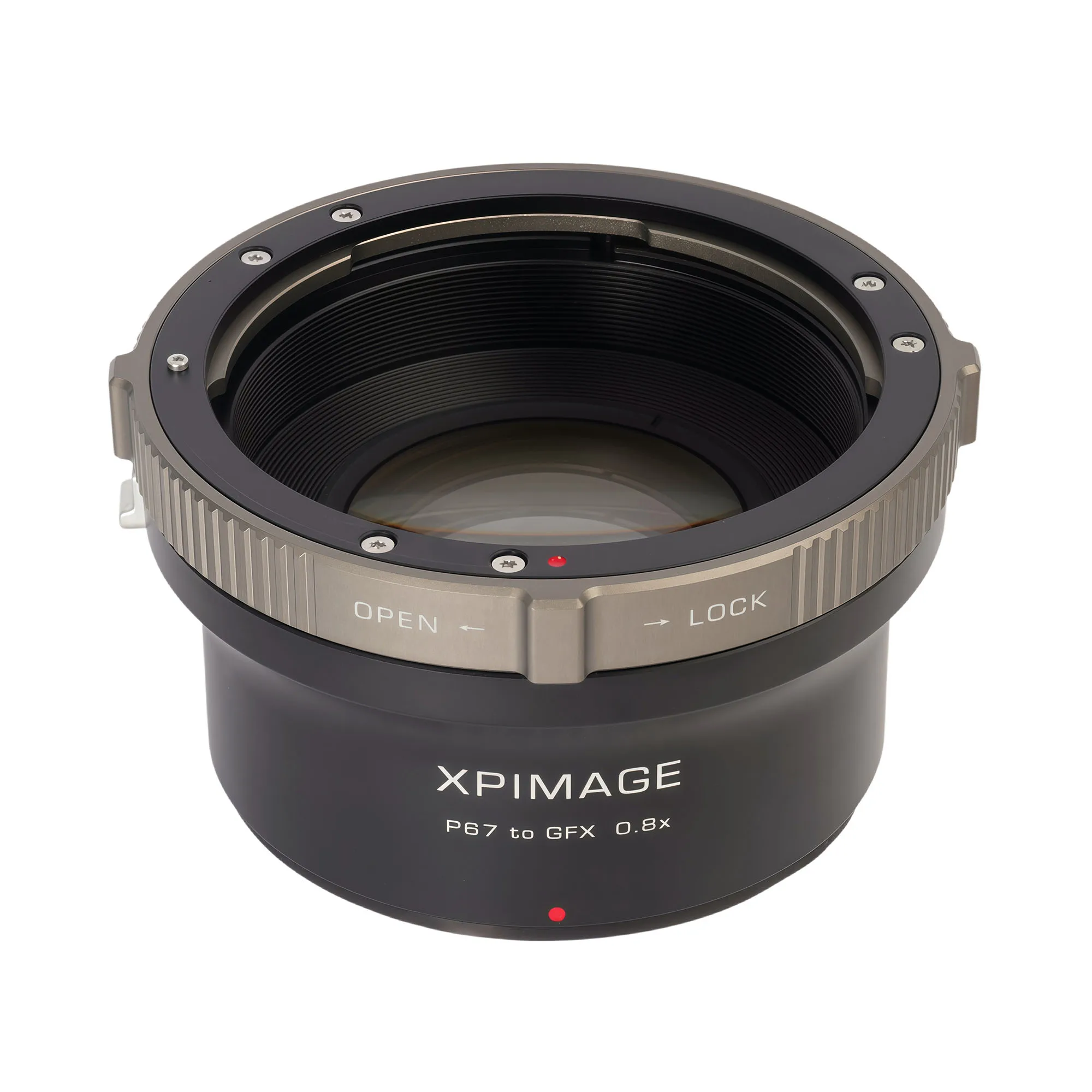 XPIMAGE Speed Booster 0.8X Optical Focal Reducer Adapter for Pentax 67 Lens to Fujifilm GFX Camera GFX50 GFX100
