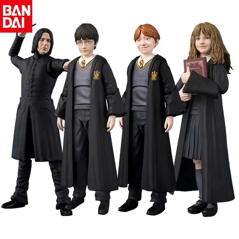 Bandai SHF Harry Potter and the Philosopher's Stone Hermione Granger Ron Weasley Snape Action Figure Collection Holiday Gift