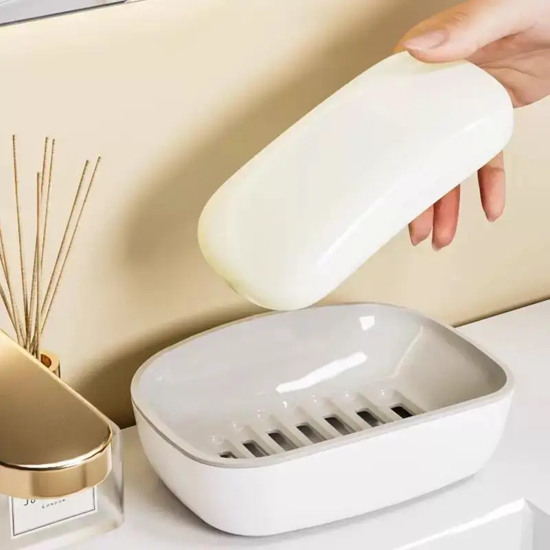 【HG】Two Layer Plastic Soap Dish With Self Draining Design Perfect For Bathroom Kitchen Sink Countertop Daily Use