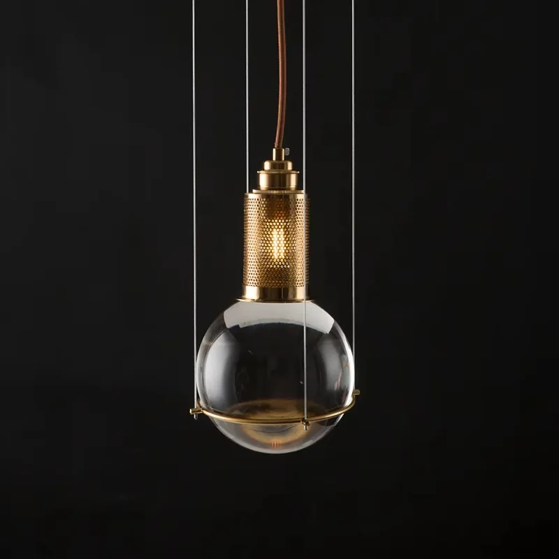 Modern hanging globe decorative crystal ball pendant nightclub light, suitable for kitchen islands or nightclubs