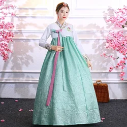 Sequined Korean Traditional Costume Hanbok Female Korea Palace Costume Hanbok Dresses National Dance Clothing For Stage Show