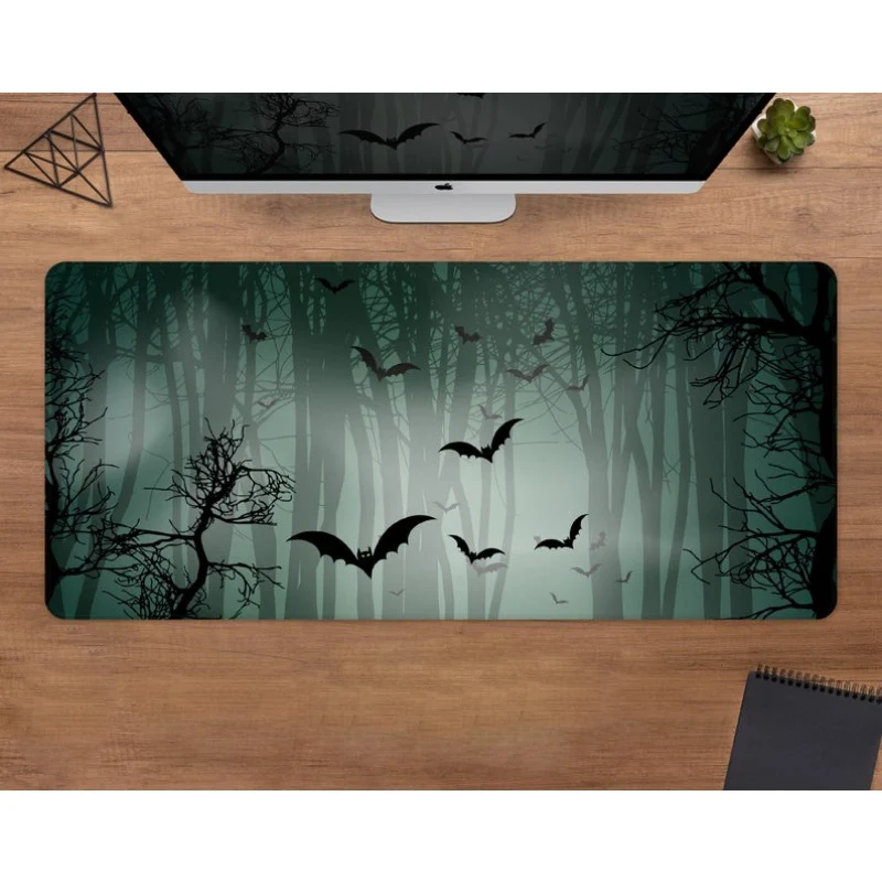 

Милые коврики для мыши «Зеленый лес», нескользящий и водонепроницаемый игровой коврик для мыши, офисный декоративный коврик для стола, идеальный подарок для друзей