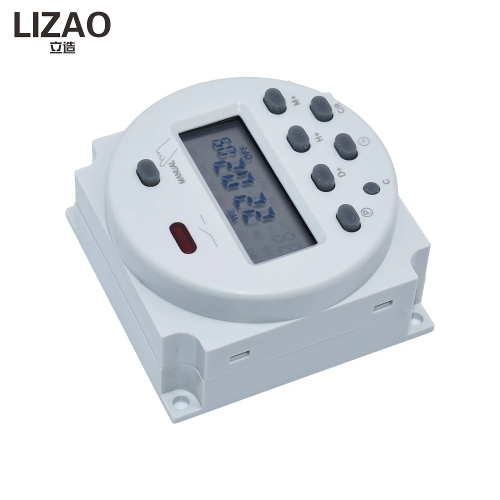 CN101A LCD Display Weekly Programmable Timer Switch Time Relay 8A-16A 12V 24V 110V 220V 230V 240V