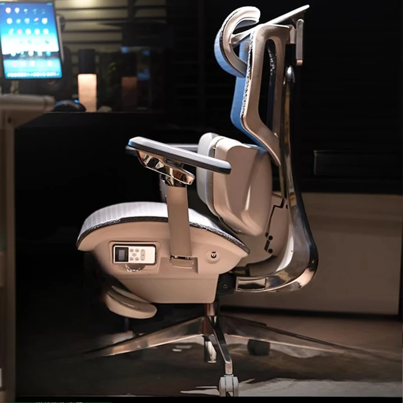 

Black and white tone X7 AI intelligent waist chasing chair Ergonomic chair Massage chair